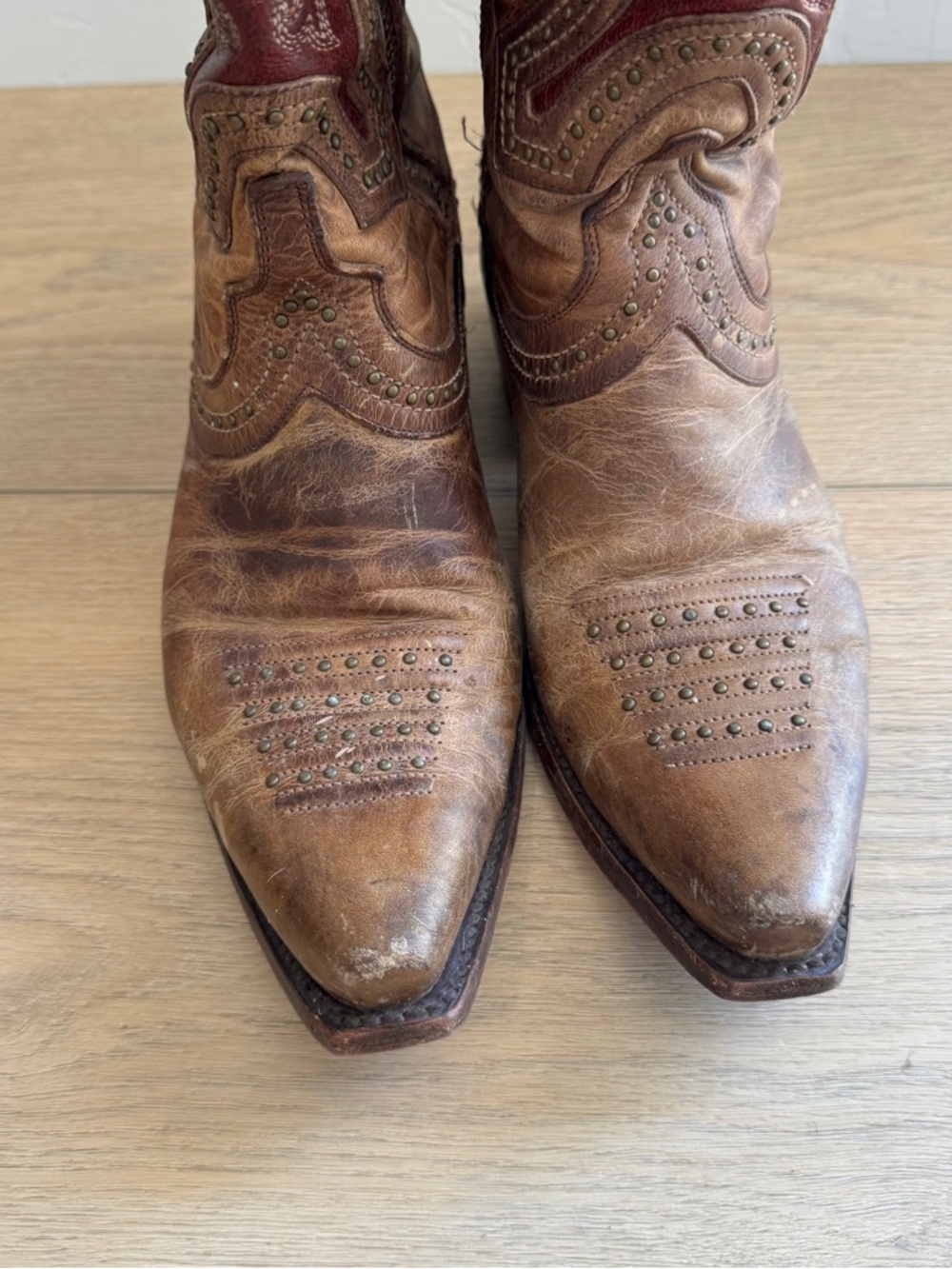 Lucchese Classics Women's Leila Western Boot, Nude, size 8. B US - Picture 8 of 15